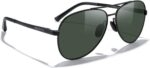 Óculos de sol aviador MERRY'S polarizados com proteção UV 400 e lentes espelhadas para dirigir, unissex 58 mm - Imagem 5