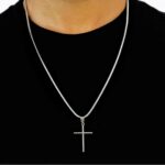 Kit Corrente Rabo Rato com Cruz e Pulseira em Aço Inox 316: presente masculino elegante e resistente. - Imagem 3