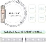Pulseira Foufousun Ocean para Apple Watch Ultra: silicone macio, esportiva e confortável para uso diário e treinos - Imagem 4