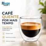 Conjunto com 6 Xícaras de Vidro Dupla Parede 90ml: mantém a bebida quente por mais tempo com elegância e resistência ao calor. - Imagem 5
