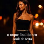 Cinto Corrente Feminino Ajustável: brilho glamour que valoriza vestidos e jeans com estilo e elegância. - Imagem 5