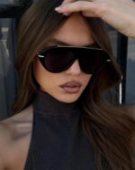 Óculos de sol aviador TYA grande dourado vintage: estilo retrô 70s para homens e mulheres - Imagem 6
