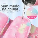 Mochila Escolar Feminina Espaçosa e Impermeável com abertura 180°, conforto, organização e resistência para escola, passeios e viagens. - Imagem 3