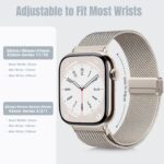 Pulseira Zedoli Milanesa magnética em aço inox compatível com Apple Watch, ajuste seguro e elegante para 38 a 49 mm - Imagem 6