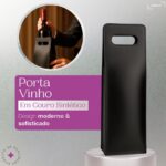 Porta Vinho Couro Sintético elegante: protege, transporta e valoriza sua garrafa com estilo para presente ou uso pessoal. - Imagem 2