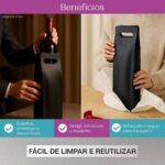 Porta Vinho Couro Sintético elegante: protege, transporta e valoriza sua garrafa com estilo para presente ou uso pessoal. - Imagem 4