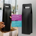 Porta Vinho Couro Sintético elegante: protege, transporta e valoriza sua garrafa com estilo para presente ou uso pessoal. - Imagem 5