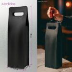 Porta Vinho Couro Sintético elegante: protege, transporta e valoriza sua garrafa com estilo para presente ou uso pessoal. - Imagem 6