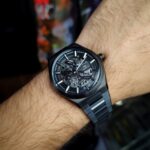Relógio Masculino Orient Automático Esqueleto Grafite NH7YY001 G1GX: design sofisticado e movimento automático para comprar com estilo. - Imagem 4