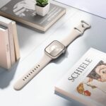 Pulseira esportiva Apple Watch em silicone macio, à prova d’água e confortável para uso diário. - Imagem 4