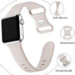 Pulseira esportiva Apple Watch em silicone macio, à prova d’água e confortável para uso diário. - Imagem 5