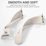 Pulseira esportiva Apple Watch em silicone macio, à prova d’água e confortável para uso diário. - Imagem 6