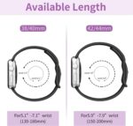 Pulseira esportiva Apple Watch em silicone macio, à prova d’água e confortável para uso diário. - Imagem 7