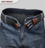 Cinto masculino elástico trançado 3,5 cm, 2 unidades, ideal para jeans e golfe com ajuste confortável e versátil - Imagem 6