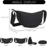 Bolsa transversal BESMART impermeável e leve, estilo casual unissex, ideal para viagens e uso diário, verde. - Imagem 4