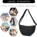 Bolsa transversal BESMART impermeável e leve, estilo casual unissex, ideal para viagens e uso diário, verde. - Imagem 8