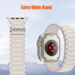 Pulseira magnética para Apple Watch com ajuste seguro e confortável, ideal para esportes e uso diário. - Imagem 4
