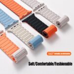 Pulseira magnética para Apple Watch com ajuste seguro e confortável, ideal para esportes e uso diário. - Imagem 5