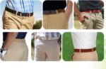 Cinto trançado elástico masculino 3,5 cm: conforto e ajuste ideal para jeans, golfe e uso casual - Imagem 4