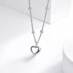 Colar Bolinha Feminino com Pingente Coração em Aço Inox: delicado, resistente e ideal para presentear com elegância. - Imagem 7