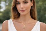Colar Feminino com Letra Inicial Banhado a Ouro 18K, personalizado, elegante e ideal para presente sofisticado. - Imagem 3