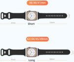Pacote Maledan com 6 pulseiras de silicone respirável para Apple Watch, conforto e estilo para uso diário. - Imagem 8