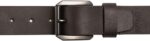 Cinto Buffalo David Bitton em couro genuíno preto ou marrom escuro, ideal para jeans e estilo masculino elegante. - Imagem 3