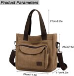 Bolsa de ombro vintage Dusfbb-1610 ZHIERNA feminina: estilo clássico, leve e prática para o dia a dia. - Imagem 4