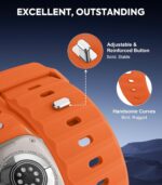 Pulseira MoKo de silicone para Apple Watch Ultra e Series 1-11, confortável, resistente ao suor e ideal para esportes. - Imagem 3