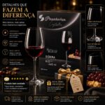 Taças de Cristal Bohemia 440 ml: brilho premium, haste inteiriça e 6 unidades para vinho elegante. - Imagem 5