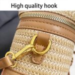 Bolsa transversal de palha feminina: estilo verão elegante, leve e prática para férias e passeios - Imagem 4