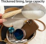 Bolsa transversal de palha feminina: estilo verão elegante, leve e prática para férias e passeios - Imagem 7