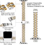 Pulseira QUNDAXI de aço inox para Apple Watch, fina e elegante, luxo feminino para uso diário - Imagem 3
