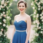 Cinto de casamento azul com strass, elegante e ajustável para vestido de noiva, saias e vestidos￼ - Imagem 5