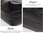Bolsa Feminina Transversal em Couro PU Premium: elegante, resistente, impermeável e ideal para trabalho e dia a dia. - Imagem 5
