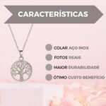 Colar Feminino Árvore da Vida em Aço Inox: elegante, durável e ideal para compor looks com estilo. - Imagem 4