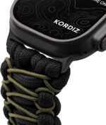 KORDIZ Survivor Pro: pulseira Paracord premium para Apple Watch, com manilha ajustável em aço inoxidável e alta segurança. - Imagem 3