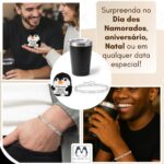 Kit Presente Masculino com copo térmico inox, bracelete e pinguim artesanal: presente premium e romântico pronto para surpreender. - Imagem 8