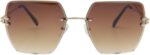 Óculos de Sol Capri UV400 Premium Quadrado Grande Unissex: estilo blogueira e proteção para todos os momentos. - Imagem 4