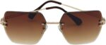 Óculos de Sol Capri UV400 Premium Quadrado Grande Unissex: estilo blogueira e proteção para todos os momentos. - Imagem 5