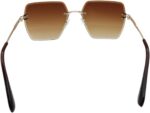 Óculos de Sol Capri UV400 Premium Quadrado Grande Unissex: estilo blogueira e proteção para todos os momentos. - Imagem 6