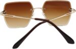 Óculos de Sol Capri UV400 Premium Quadrado Grande Unissex: estilo blogueira e proteção para todos os momentos. - Imagem 7