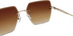 Óculos de Sol Capri UV400 Premium Quadrado Grande Unissex: estilo blogueira e proteção para todos os momentos. - Imagem 8
