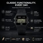 Casio F91W: relógio digital leve, resistente à água, com LED, cronômetro e bateria de 7 anos - Imagem 3