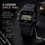 Casio F91W: relógio digital leve, resistente à água, com LED, cronômetro e bateria de 7 anos - Imagem 4