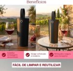Porta Vinho Luxo em Couro Sintético Premium: elegância e segurança para presentear ou transportar sua garrafa. - Imagem 3