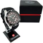 Relógio Technos 2115KSN Racer masculino, design robusto com aro de alumínio e estilo automotivo elegante. - Imagem 3