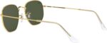 Óculos de Sol Ray-Ban Hexagonal 0RB3548: estilo unissex com lentes verdes e armação dourada, ideal para comprar online. - Imagem 6
