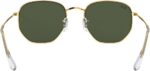 Óculos de Sol Ray-Ban Hexagonal 0RB3548: estilo unissex com lentes verdes e armação dourada, ideal para comprar online. - Imagem 7
