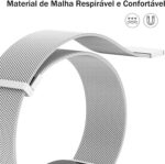 Pulseira Magnética HAOZHI para Apple Watch: ajuste seguro, metal premium e compatibilidade com Ultra, SE e Series 1 a 11 - Imagem 5